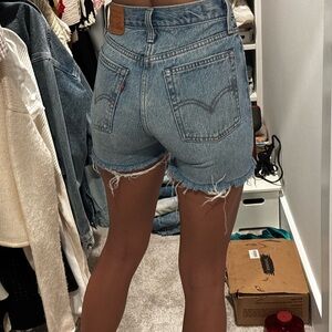 Off-White Women's Light Blue Jean Shorts